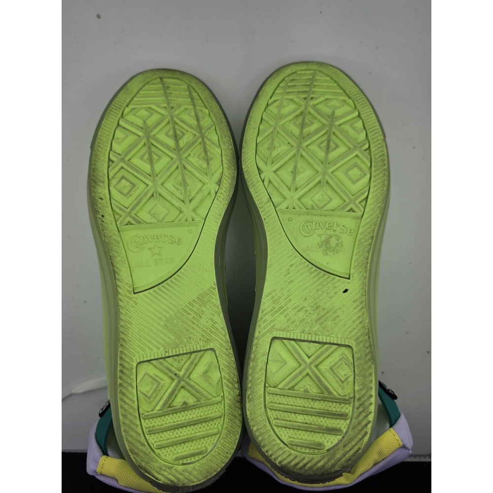 Converse Chuck Taylor All Star Buckle Up High Top Neon Jelly Green M7.5 W9.5 - Picture 7 of 12